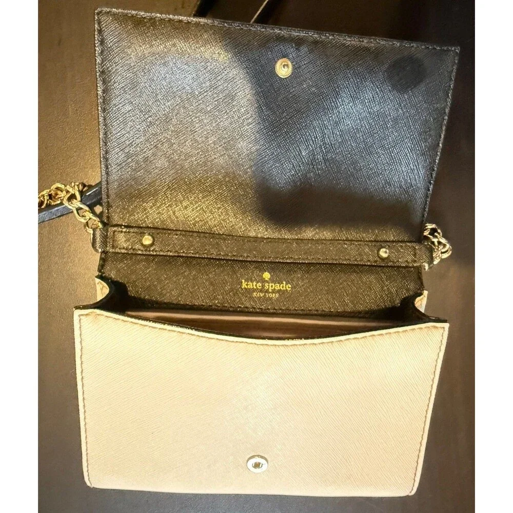 *RARE VTG* Kate Spade-Purse-Charlotte Street Colorblock Alek Ostrich Paig-Black